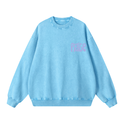 Snow Washed Oversized Sweatshirt