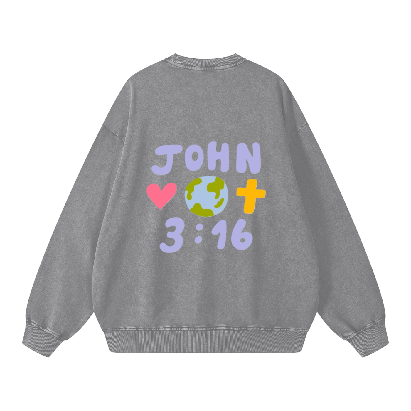 Snow Washed Oversized Sweatshirt