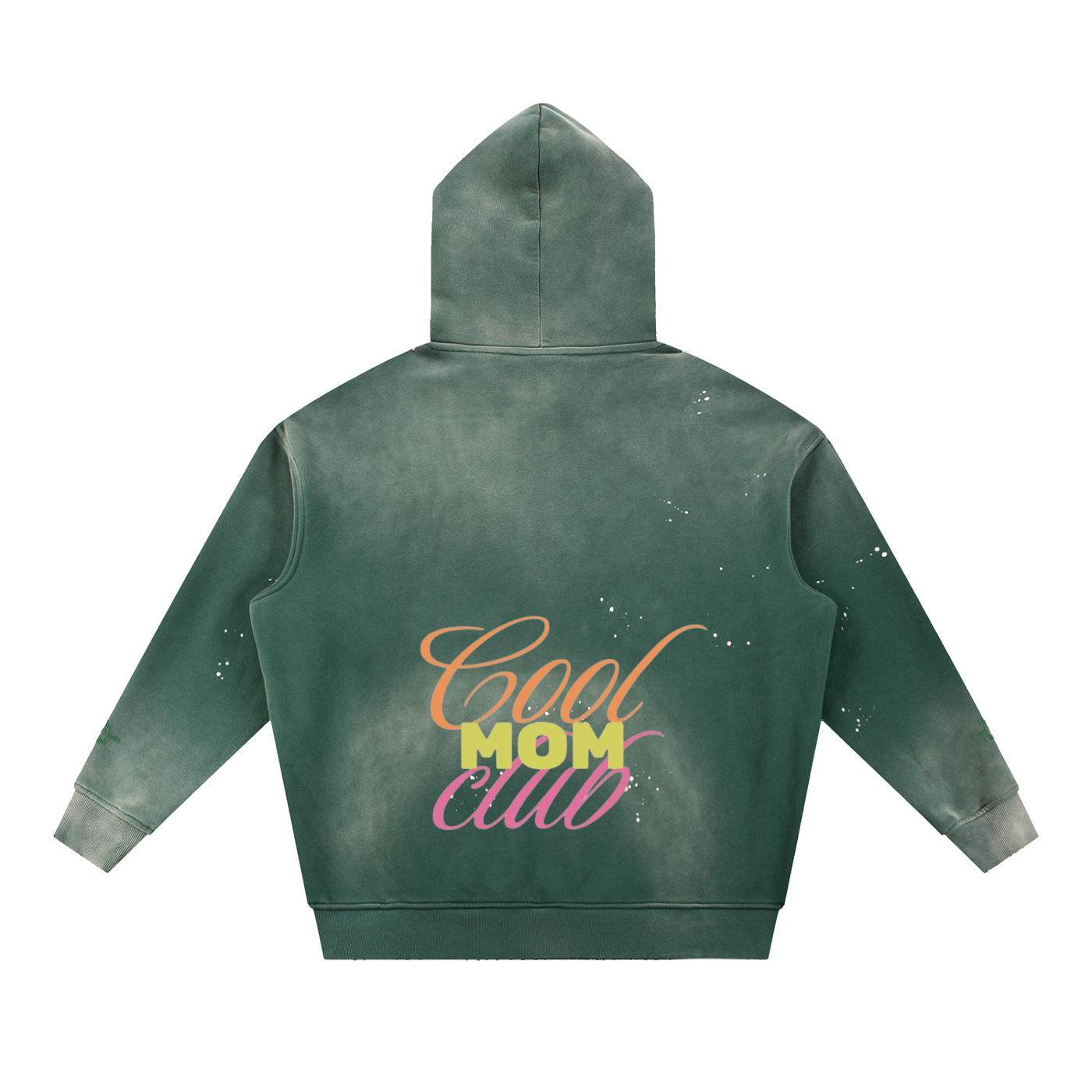 Vintage Washed Frayed Fleece Hoodie