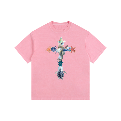 Vintage Washed Oversized Cotton T-Shirt