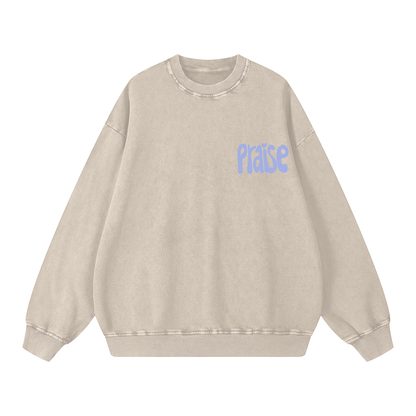 Snow Washed Oversized Sweatshirt