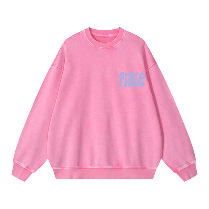 Snow Washed Oversized Sweatshirt
