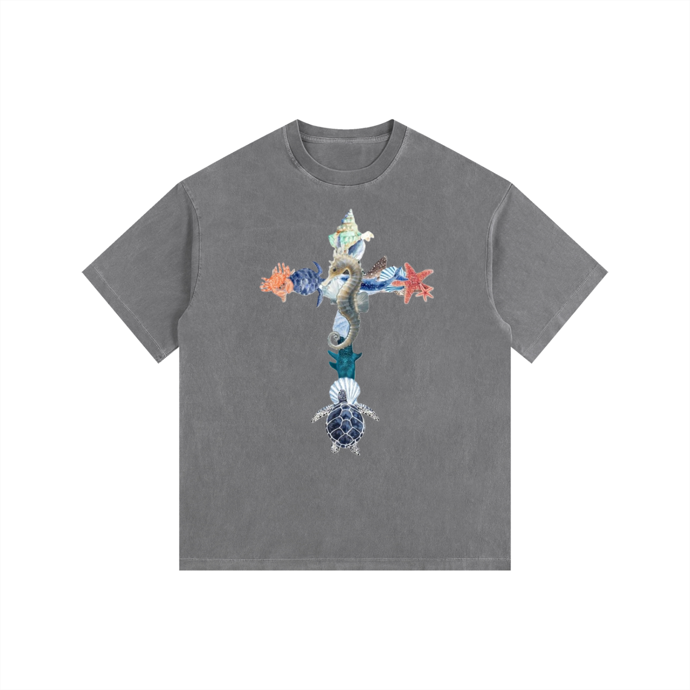 Vintage Washed Oversized Cotton T-Shirt