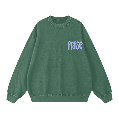 Snow Washed Oversized Sweatshirt