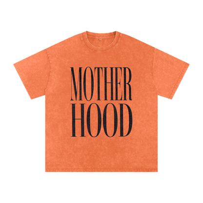 Snow Washed Oversized Cotton T-Shirt