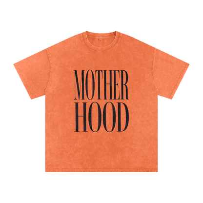 Snow Washed Oversized Cotton T-Shirt