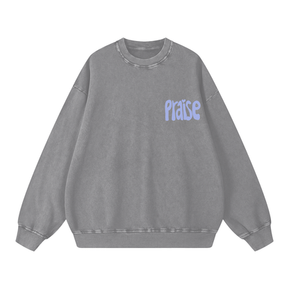 Snow Washed Oversized Sweatshirt