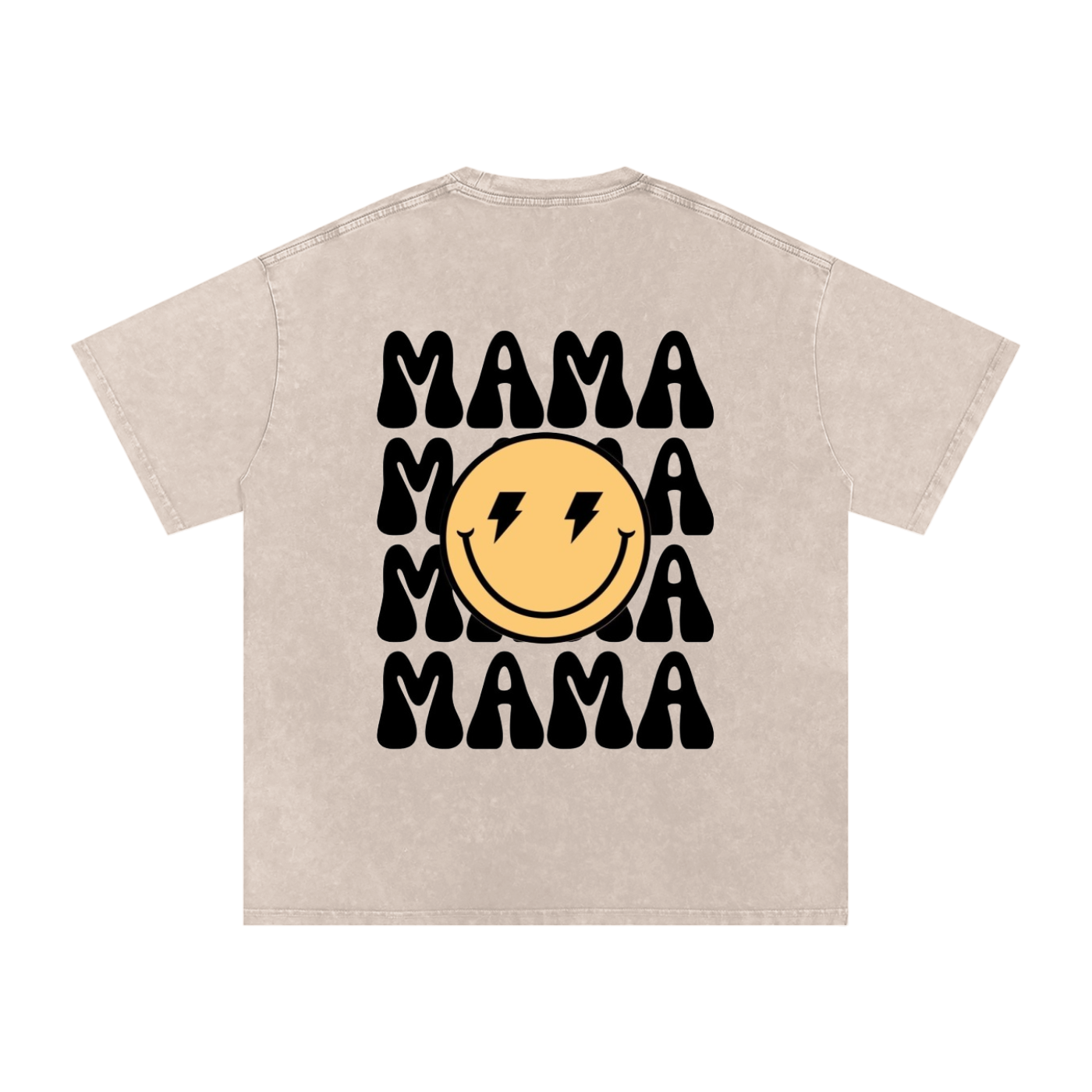 Snow Washed Oversized Cotton T-Shirt