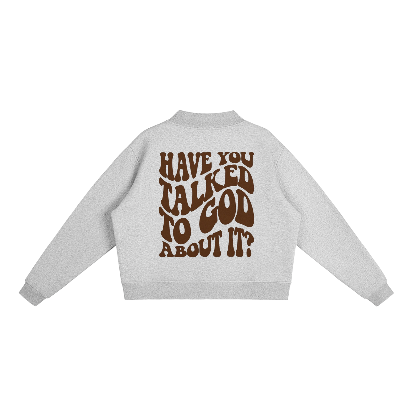 Essential Fleece Mock-Neck Crew Sweatshirt
