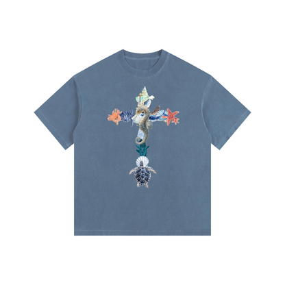 Vintage Washed Oversized Cotton T-Shirt