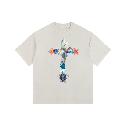 Vintage Washed Oversized Cotton T-Shirt