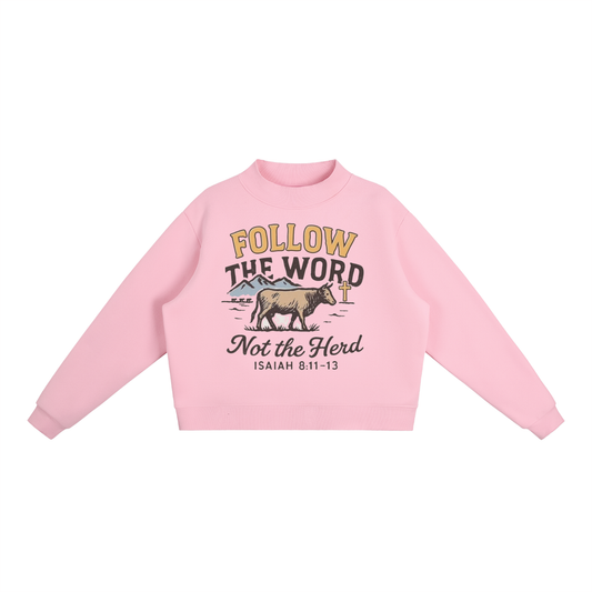 Essential Fleece Mock-Neck Crew Sweatshirt